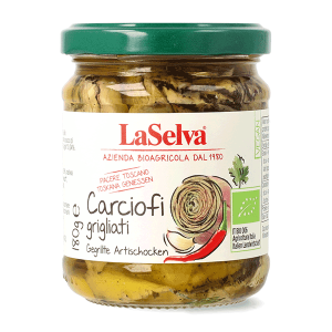 Carciofi grigliati sott'olio bio 180g