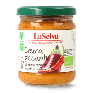 Crema di melanzane piccante bio 180g