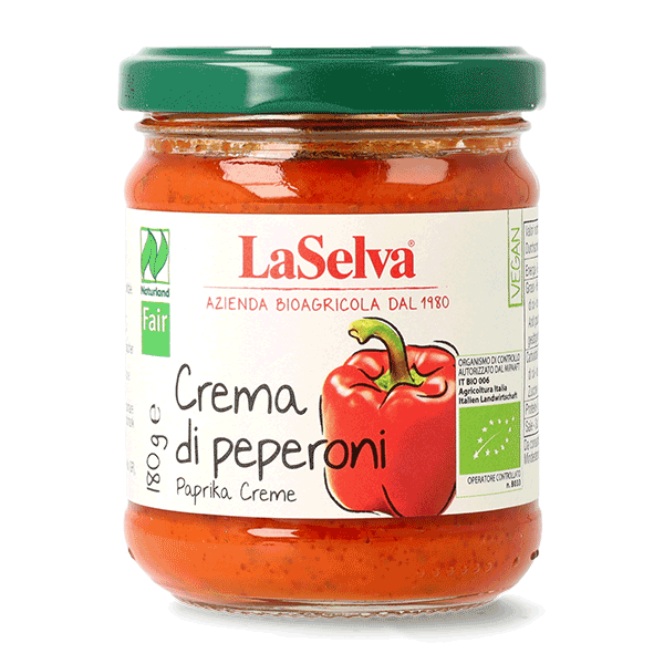 Crema di peperoni bio 180g 1 Crema di peperoni bio 180g