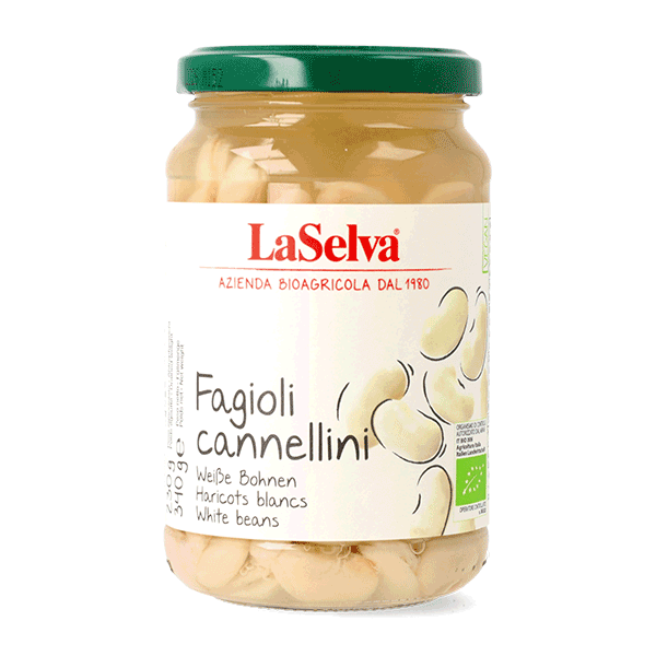 Fagioli cannellini bio lessati 340g 1 Fagioli cannellini bio lessati 340g