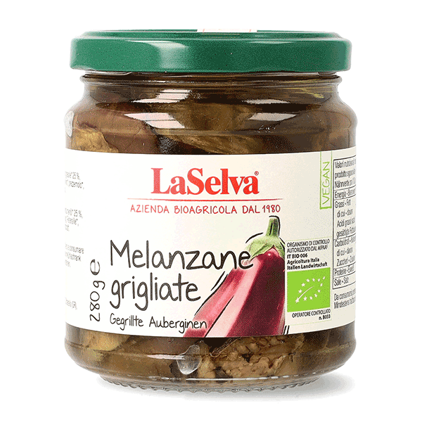Melanzane grigliate sott'olio bio 280g 1 Melanzane grigliate sott'olio bio 280g