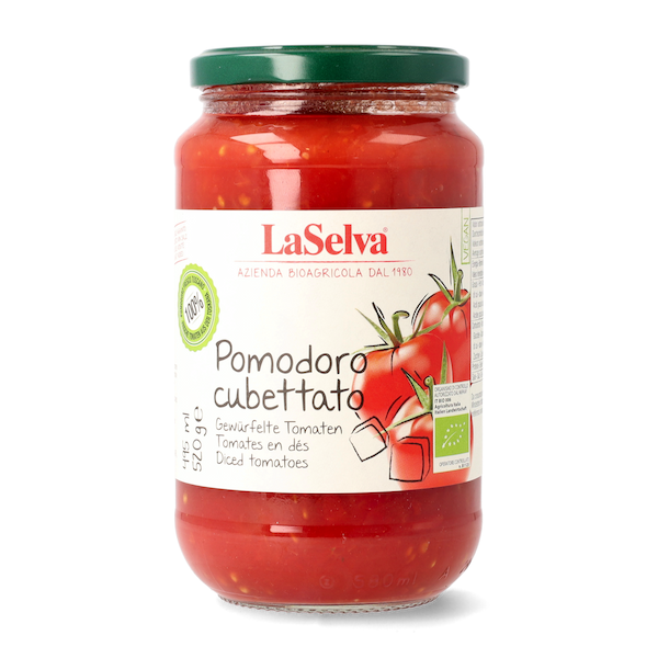 Pomodoro cubettato bio 520g 1 Pomodoro cubettato bio 520g