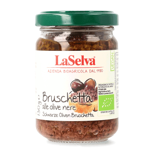 Salsa di olive nere per bruschetta bio 130g
