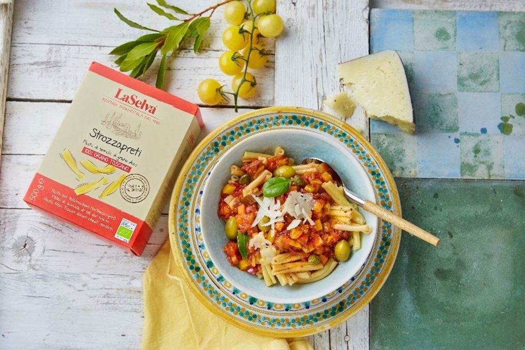Strozzapreti alle Verdure: pasta biologica mediterranea 3 strozzapreti