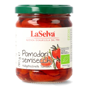 Pomodori semisecchi sott'olio d'oliva bio 180g
